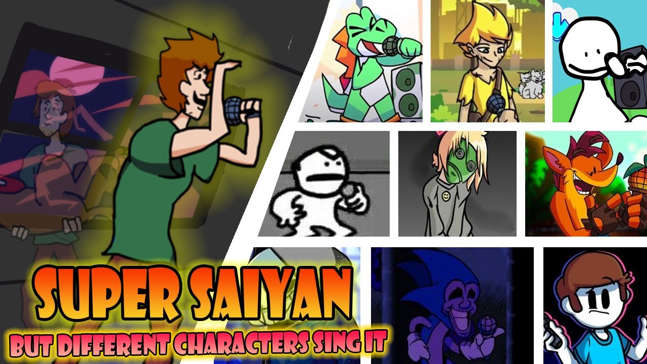 Super Saiyan But A Different Cover is Used Every Turn (FNF Everyone Sings Super Saiyan)