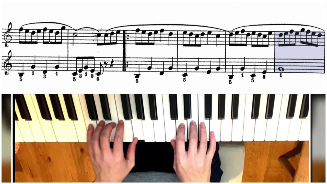 Ferdinand BEYER no: 46 nota eşlikli  / Piyano Eğitim Metodu - easy piano lessons
