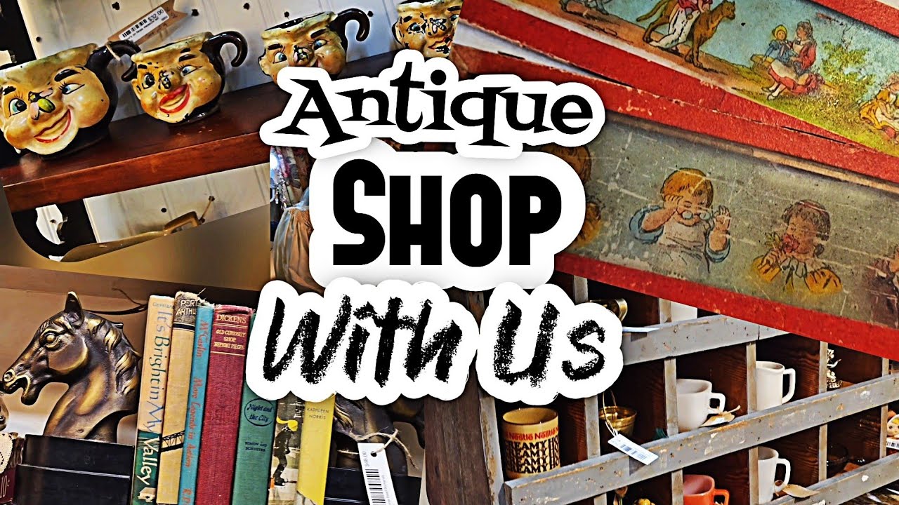 Valentine's Day Antique Shopping Freakin Antiquin & The Vintage Peddler With Hubby & Charlie ❤️