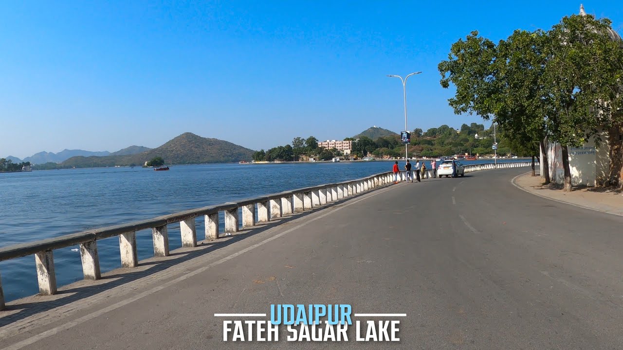 4K Drive in Udaipur - City of Lakes | Fateh Sagar Lake