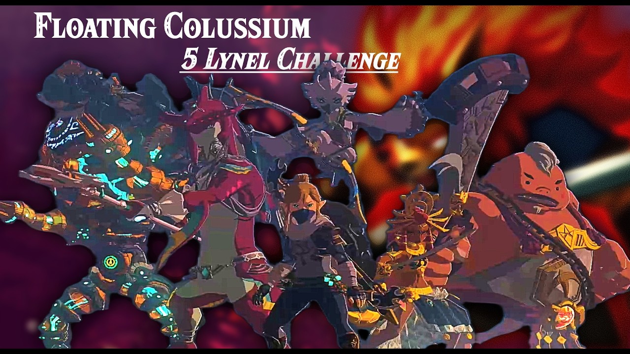 How to Beat the 5 Lynel Gauntlet: Floating Coliseum, and get Majora's Mask (no commentary)
