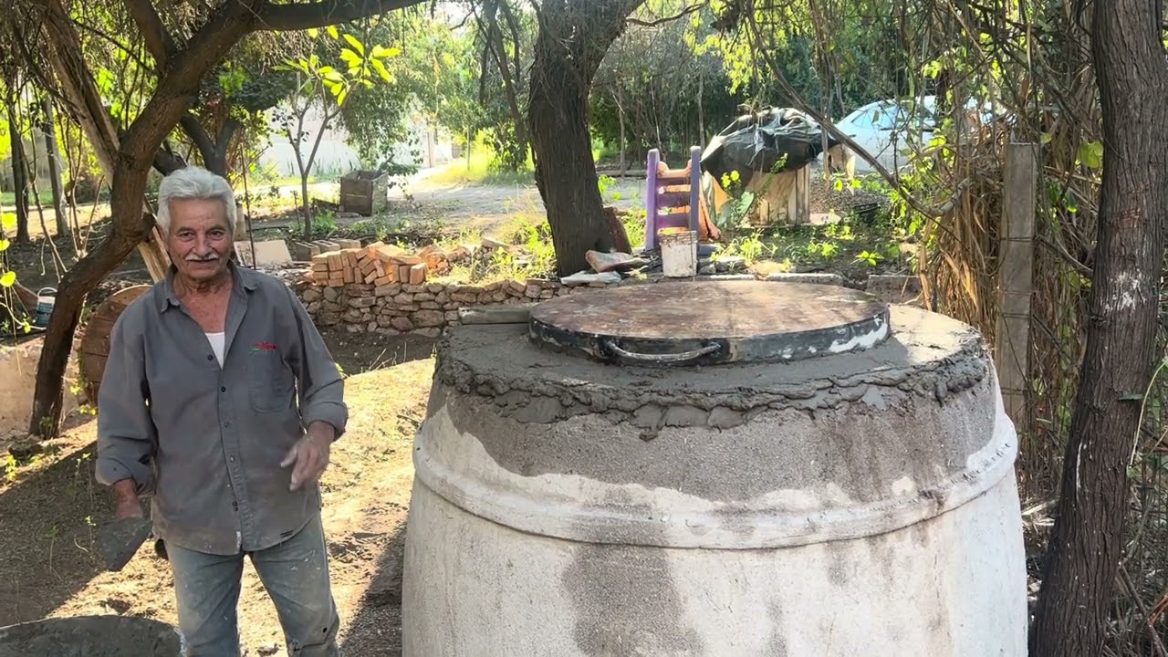 Horno artesanal para cocinar un borrego