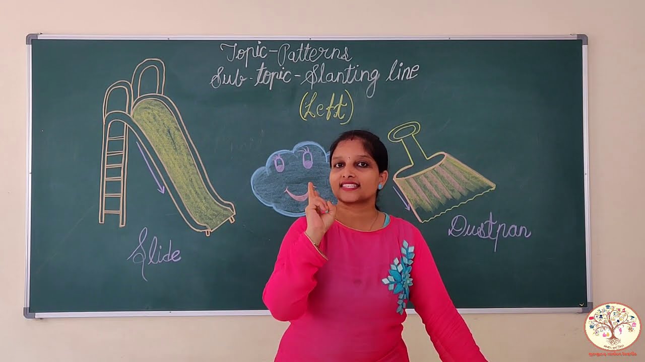 NURSERY || LEFT SLANTING LINE || GURUKULAM ONLINE CLASSES