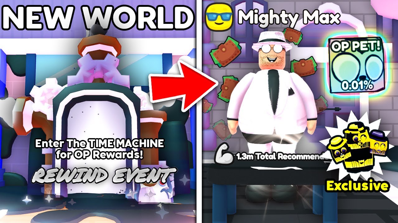 The NEW Rewind World Update Gives MAX STRENGTH Pets in Arm Wrestling Simulator! (Roblox)