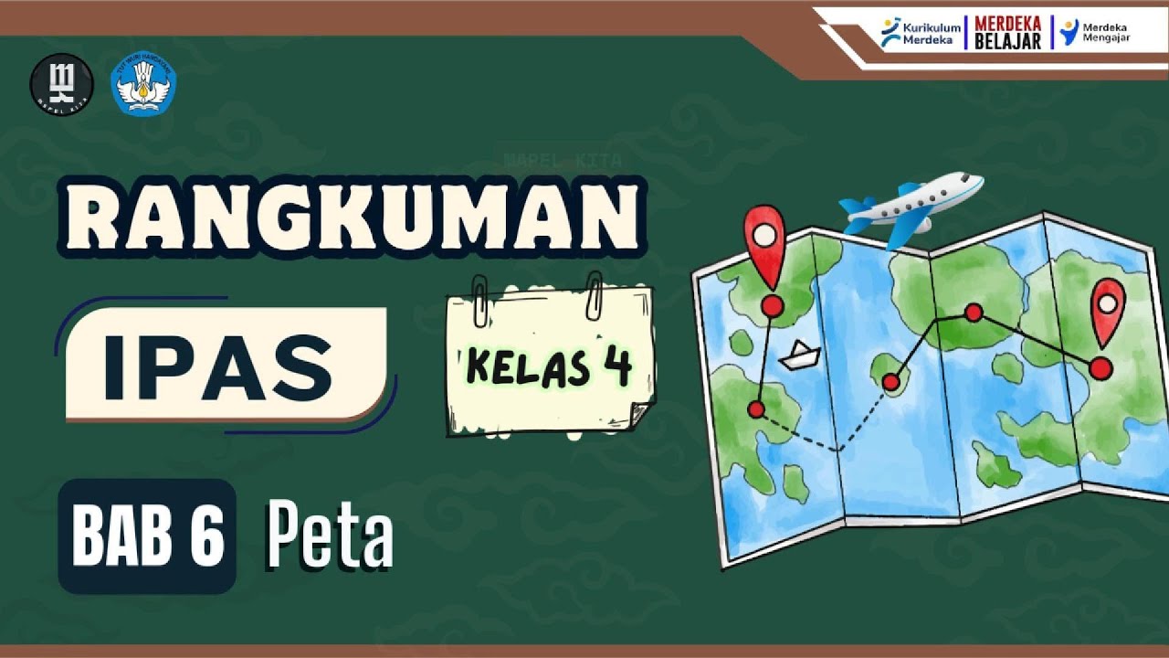 Materi IPAS Kelas 4 – Bab 6 Peta | RANGKUMAN | MapelKita