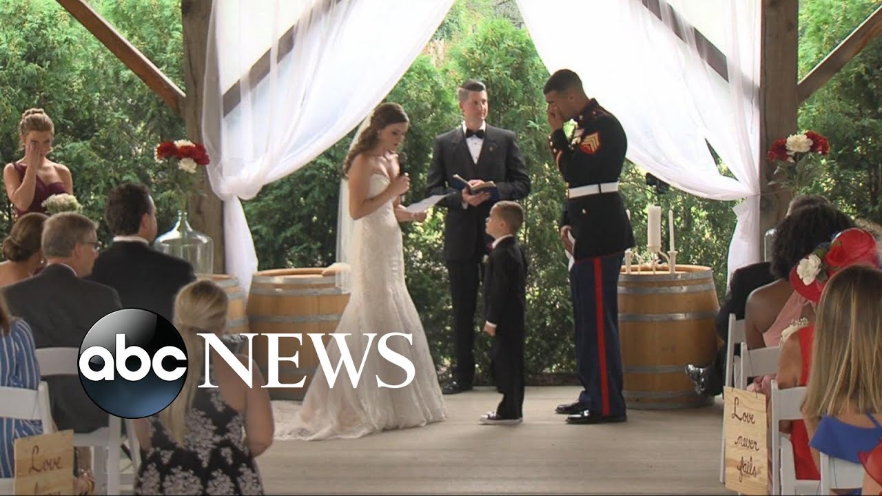 Video of military wedding goes viral