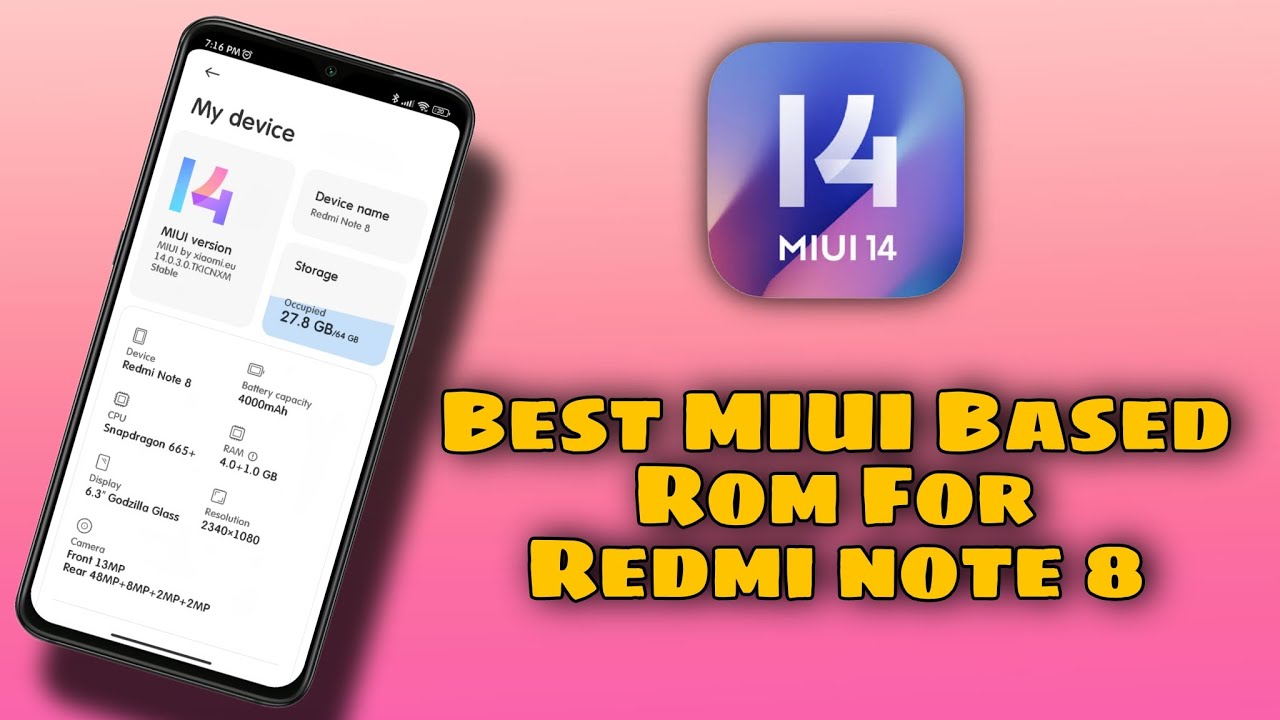 MIUI 14 for Redmi Note 8 | Android 13 | Detailed Review | Xiaomi | Mi