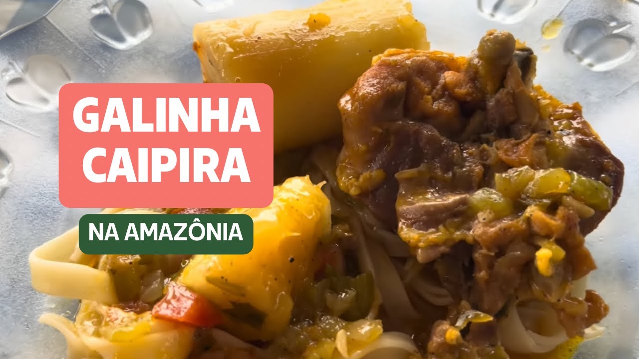 Almoço SIMPLES na lenha no INTERIOR do AMAZONAS 
