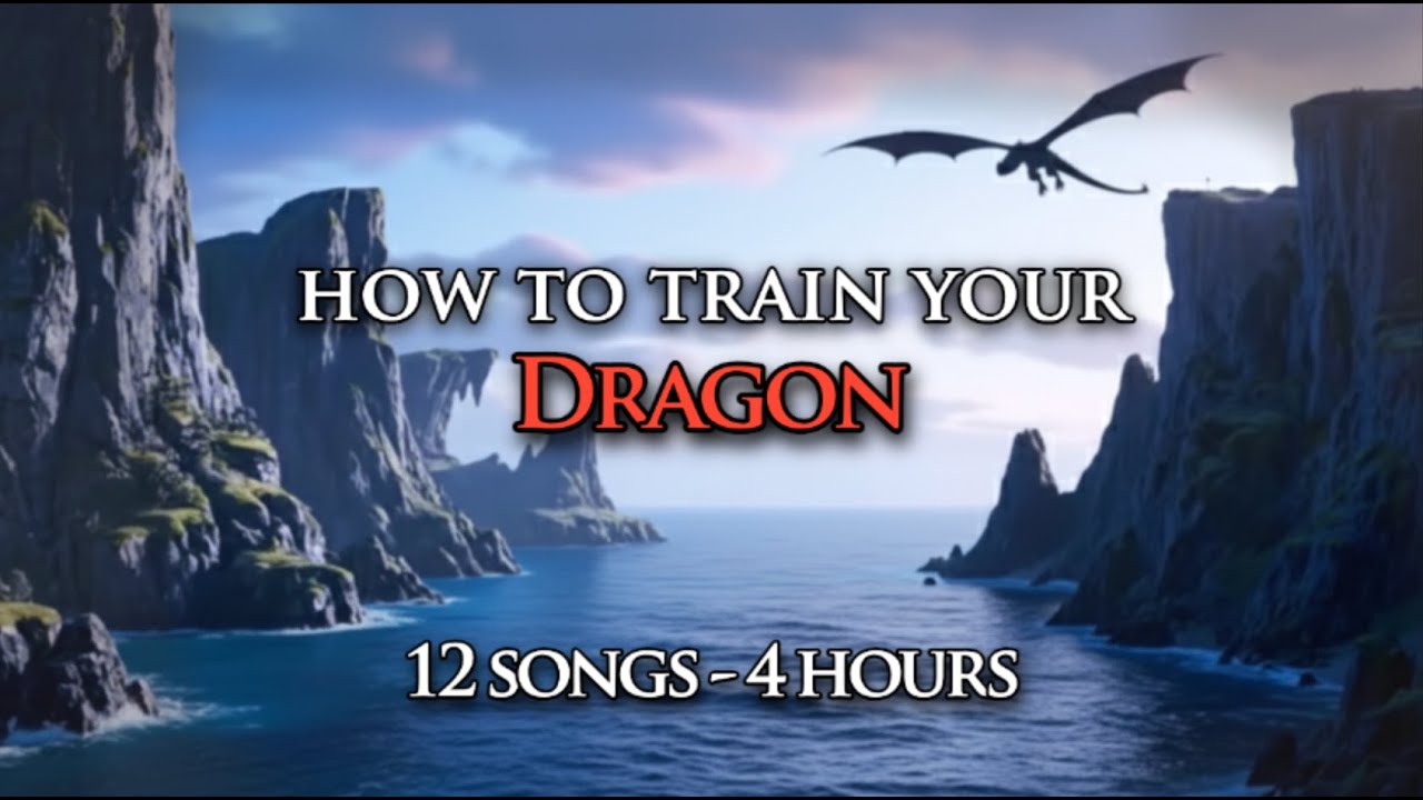 How to Train Your Dragon Ambience | 4 hrs of calm + relaxing music