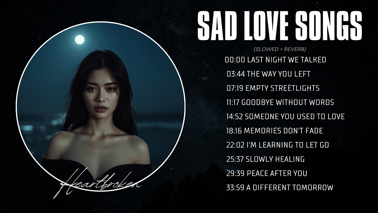 Sad Love Songs Playlist (slowed + reverb) | Heartbreak & Moving On