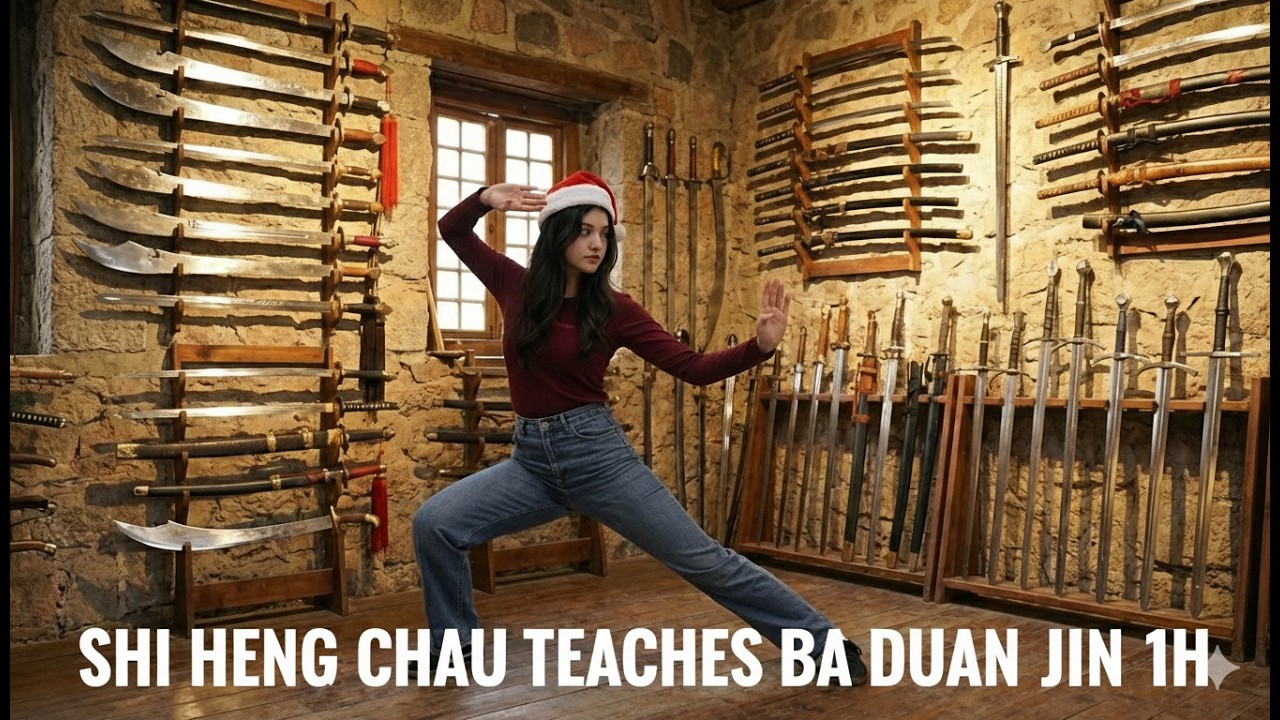 ⛩️Shi heng chou teaches ba duan jin 1h⚡