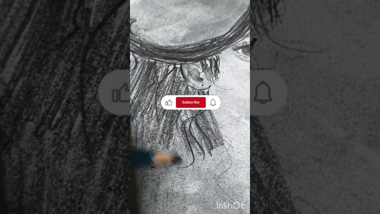 How to draw korean girl drawing charcoal 