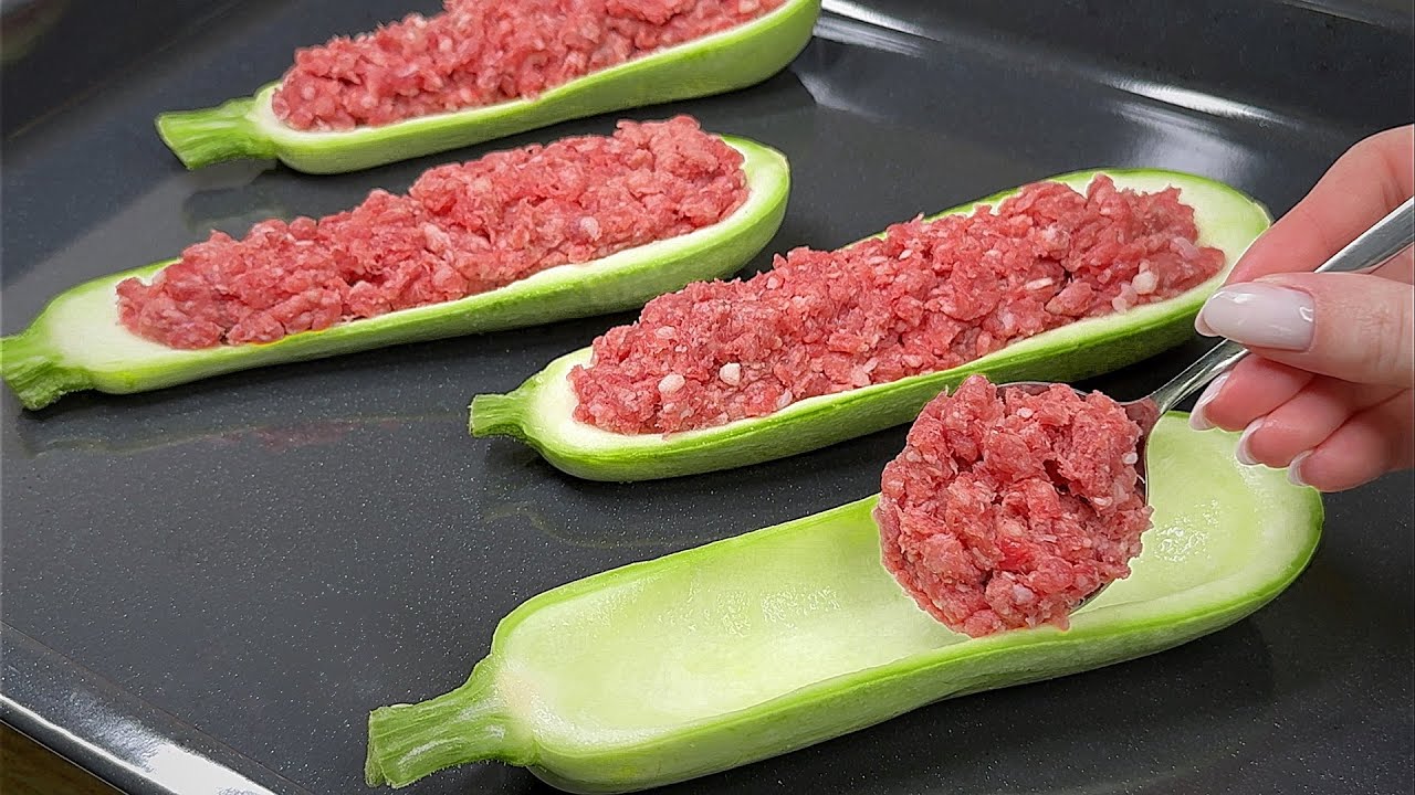 Hackfleisch zu den Zucchini geben! Unsere Familie ist begeistert! Es ist sehr nahrhaft!
