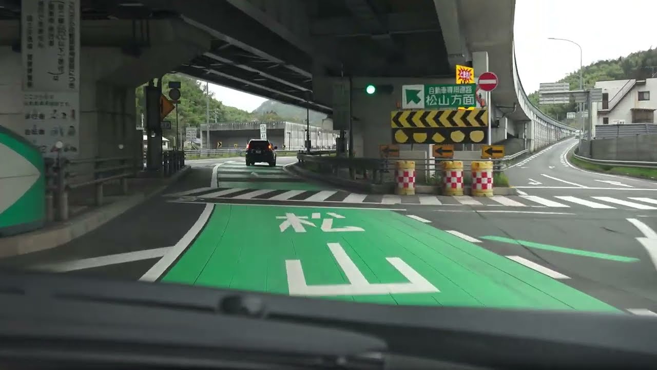 4K　E56＆E11・松山自動車道　等速　大洲道路・大洲南IC→大洲IC→いよ西条IC　2023年3月撮影版