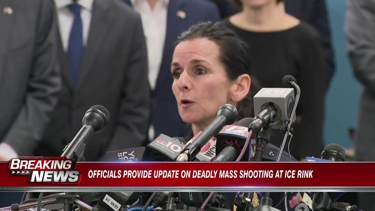 Officials provide update on deadly mass shooting at Rhode Island ice rink