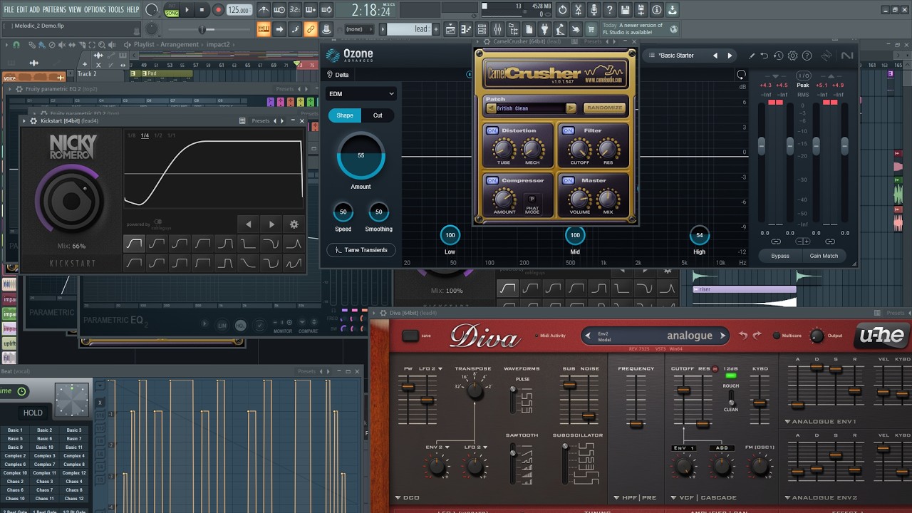 Make Atmospheric Melodic Techno with Trance Vibes - TUTORIAL FL Studio (Serum & Diva Presets & MIDI)