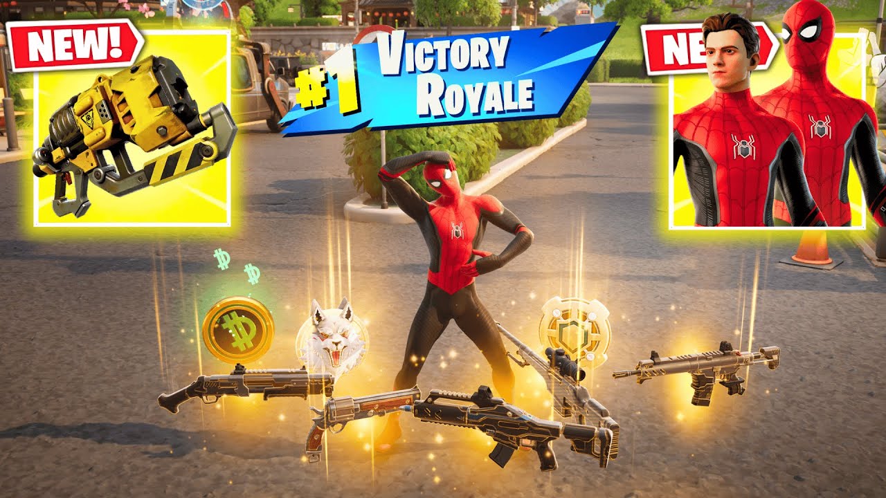 SPIDER-MAN (No Way Home) vs 3 NEW MEDALLIONS & MYTHIC’S CHALLENGE - (Fortnite Chapter 6 Season 2)