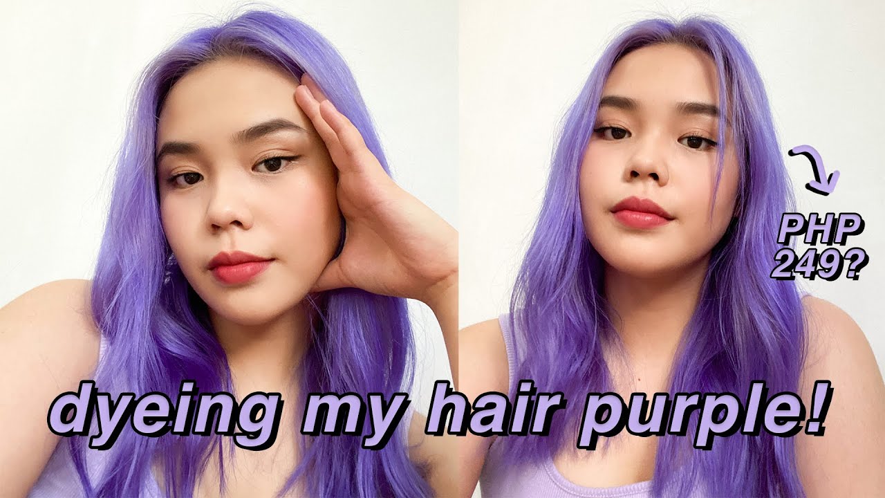 DYEING MY HAIR PURPLE! (249 PESOS?) | darlene