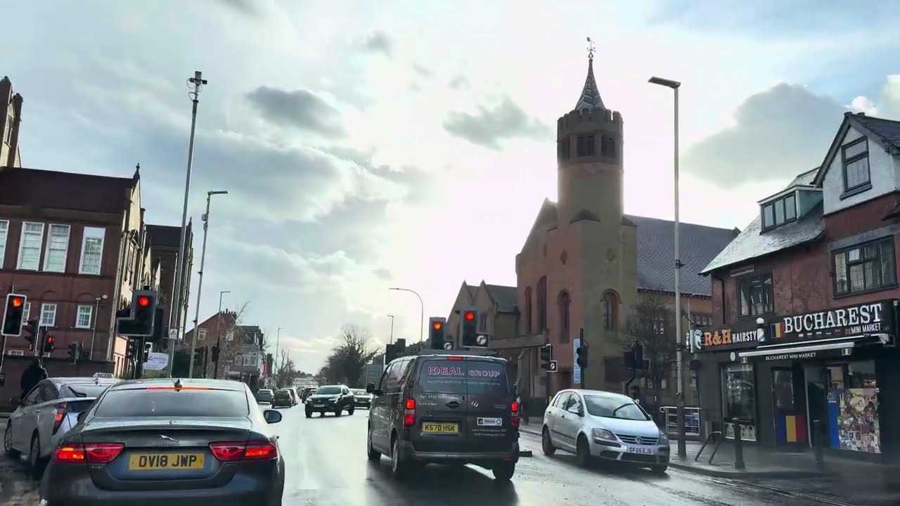 #4kvideo #Driving through #Leicester in East Midlands #England United Kingdom