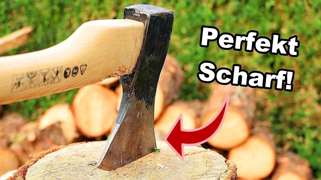 Axt richtig sch&auml;rfen | So wird&rsquo;s gemacht!