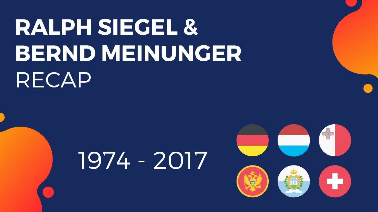 RECAP: All Eurovision Entries by Ralph Siegel & Bernd Meinunger | kjESCil