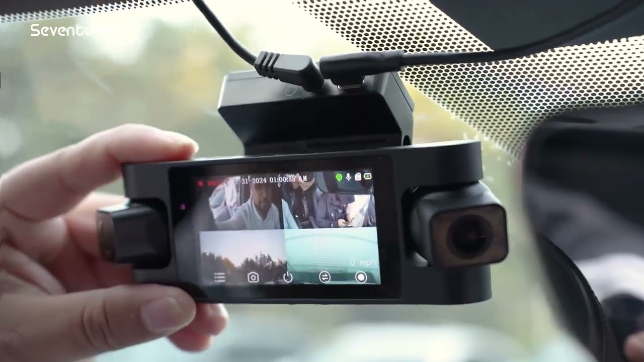 Seventour 4 Channel Dash Cam Front and Rear Inside Left Right 1080P, Dash Camera for Cars DR-41