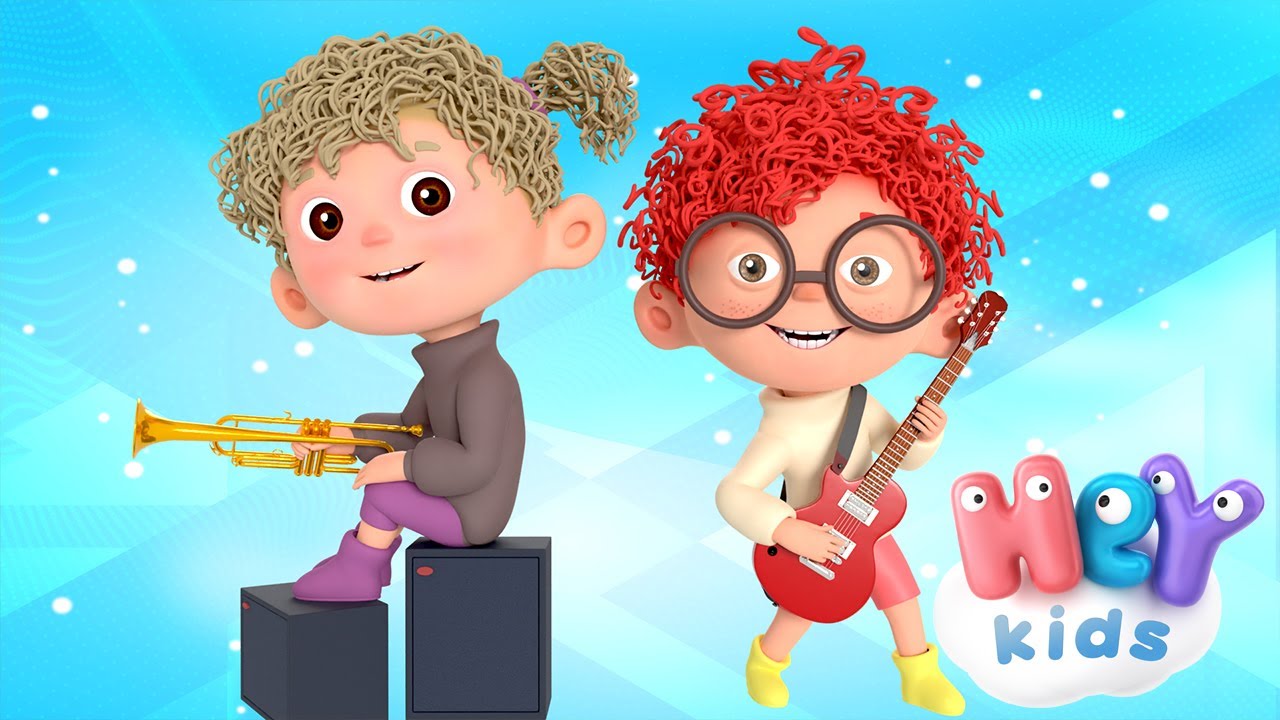 Instrumenty Muzyczne piosenka 🥁 Instrumenty muzyczne dla dzieci nazwy i dźwięki 🎺 HeyKids
