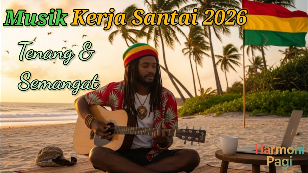 Playlist Musik Kerja Santai - Reggae Slow Tenang & Semangat