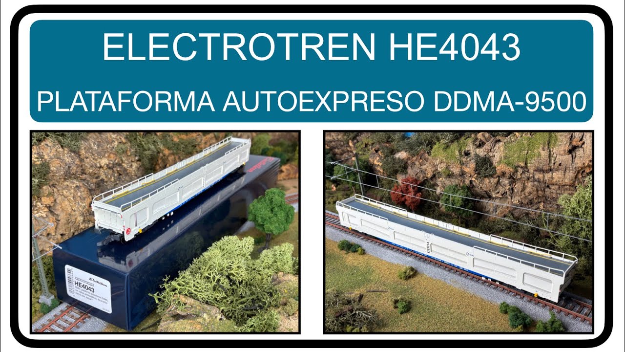 ELECTROTREN HE4043 PORTACOCHES RENFE SERIE DDMA-9500 NOVEDAD FEBRERO 2026