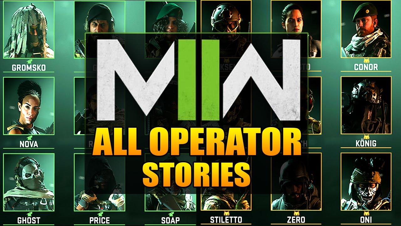 Modern Warfare 2: All Operators Stories!