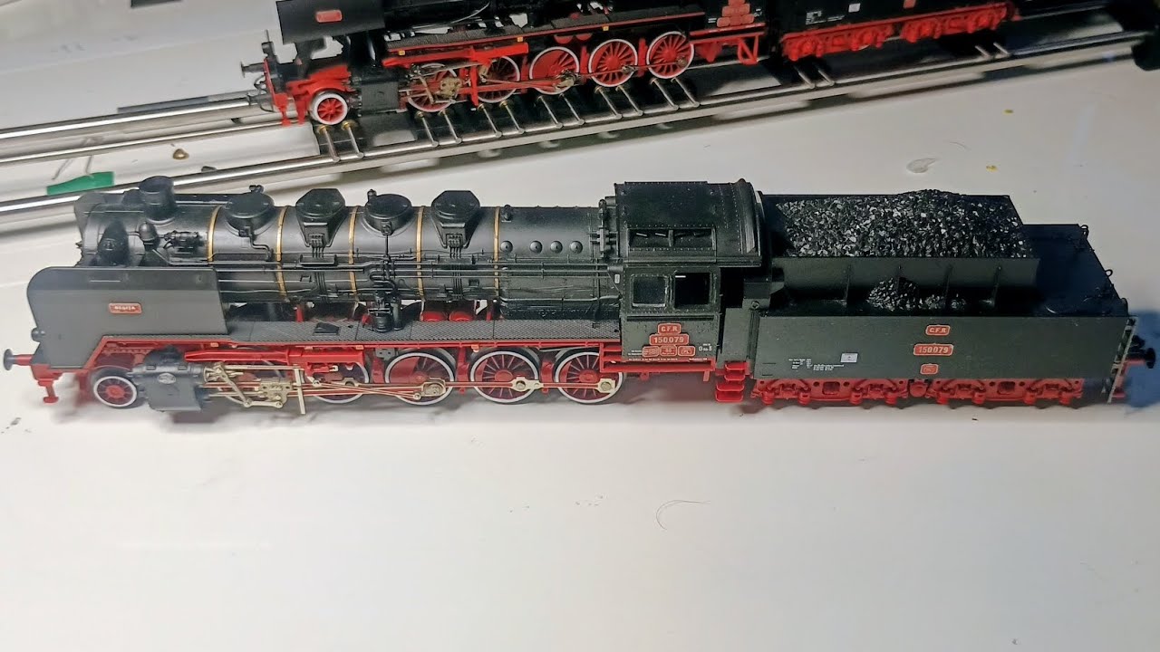 CFR 150.079 / BR50 Fleischmann, cu sunet, rularea locomotivei cu aburi, decodor digital Zimo, HO