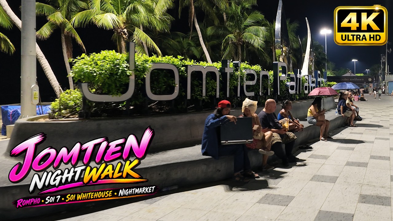 Jomtien Pattaya Walking Tour 2026 | Rompho Market, Beach Road & Dongtan Beach