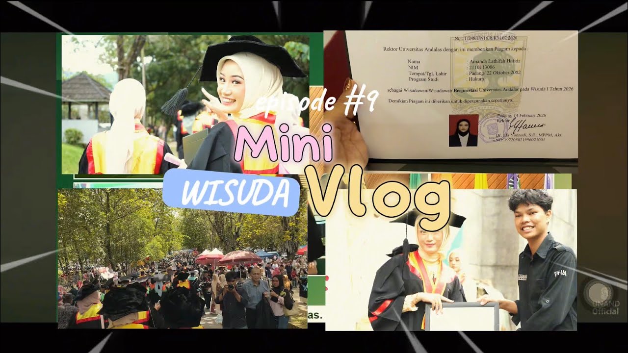 MINIVLOG #9 WISUDA!!!