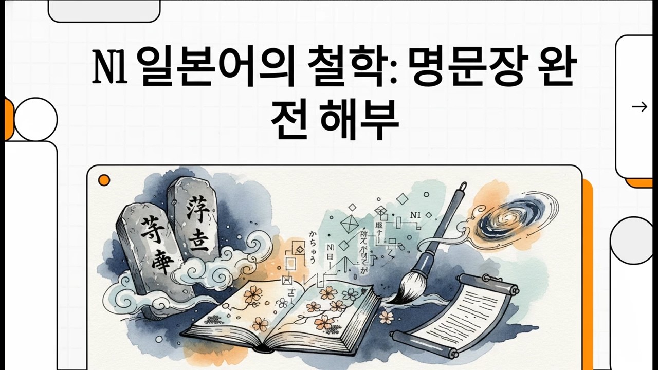 N1 일본어의 철학: 명문장 완전 해부 - 일본어 JLPT N1 문장 분석 - 7