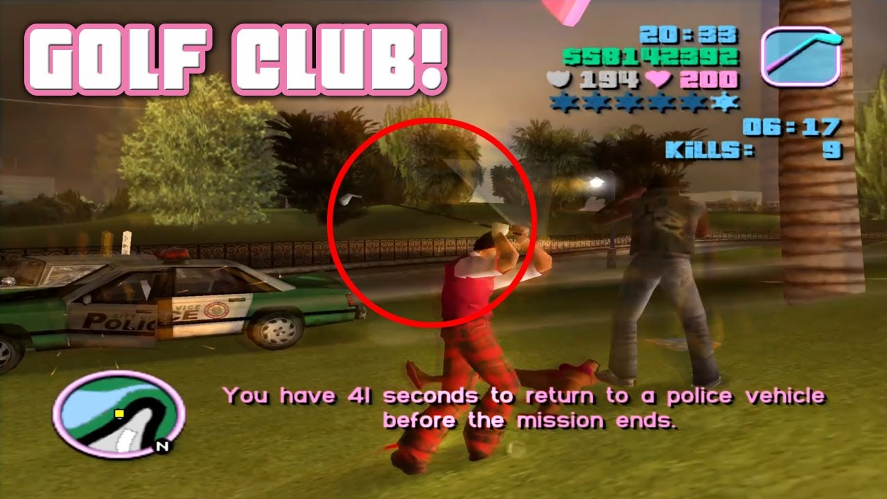 Start With A Golf Club / Vigilante Levels 1-12 / GTA Vice City