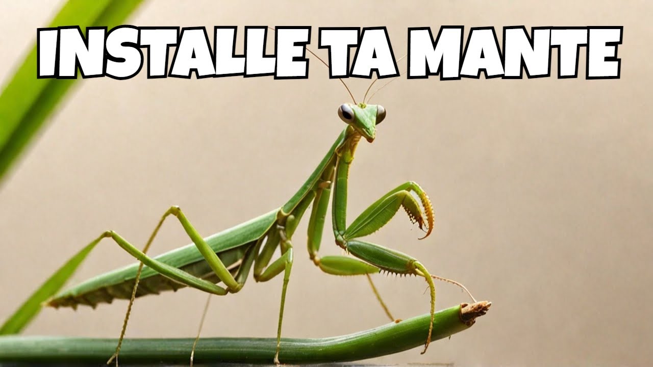 Installaer une MANTE RELIGIEUSE : Découvrez comment !