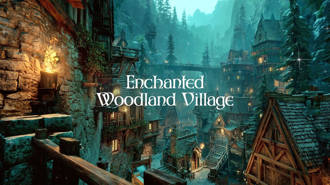 Medieval Fantasy Music for Relaxation & Calm | Enchanted Woodland Village