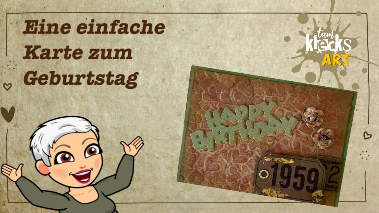 Einfache Geburtstagskarte