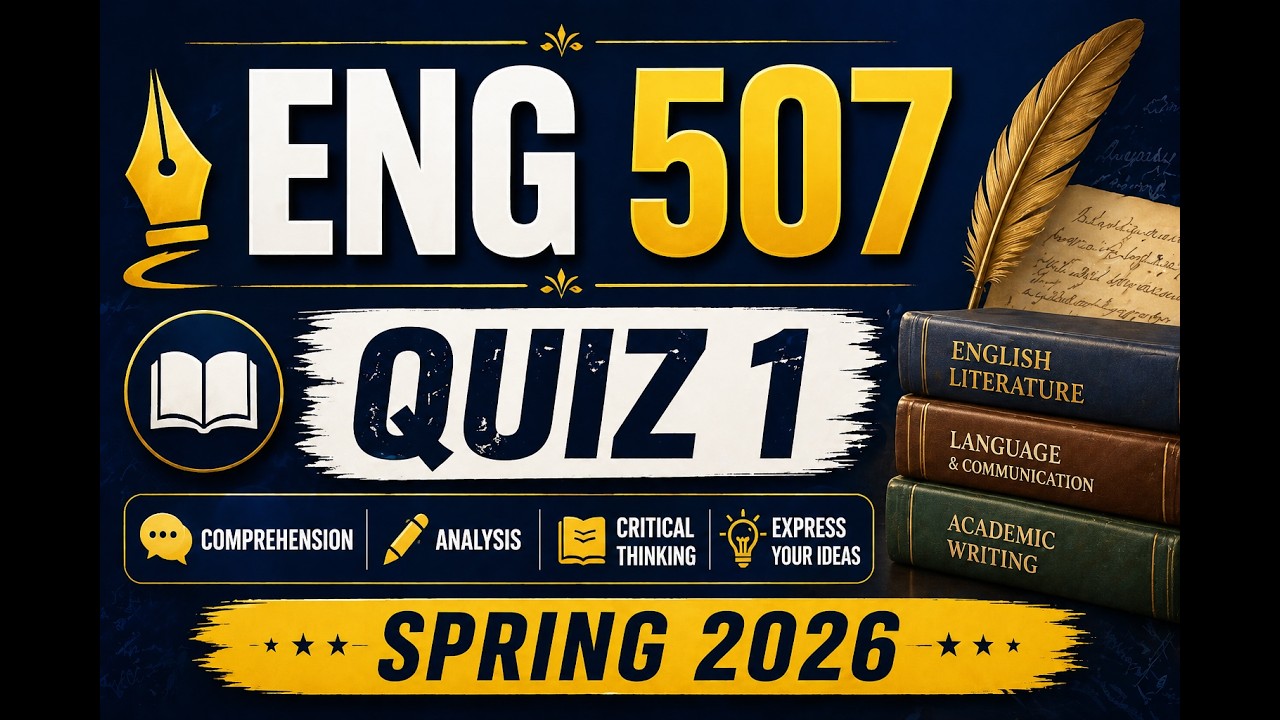 eng 507 quiz 1 solution spring 2026