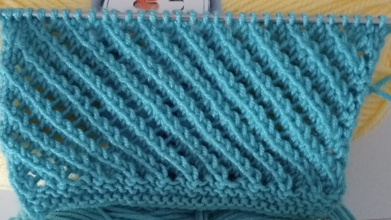 İki Şiş, Ajurlu &Ouml;rg&uuml; Modeli Yapımı ✅Kolay Ajurlu Verev Şiş &Ouml;rg&uuml; /Knitting Design /Crochet