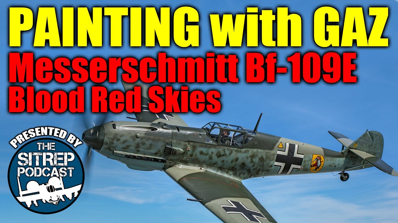 Painting a Messerschmitt Bf-109E fighter from Blood Red Skies
