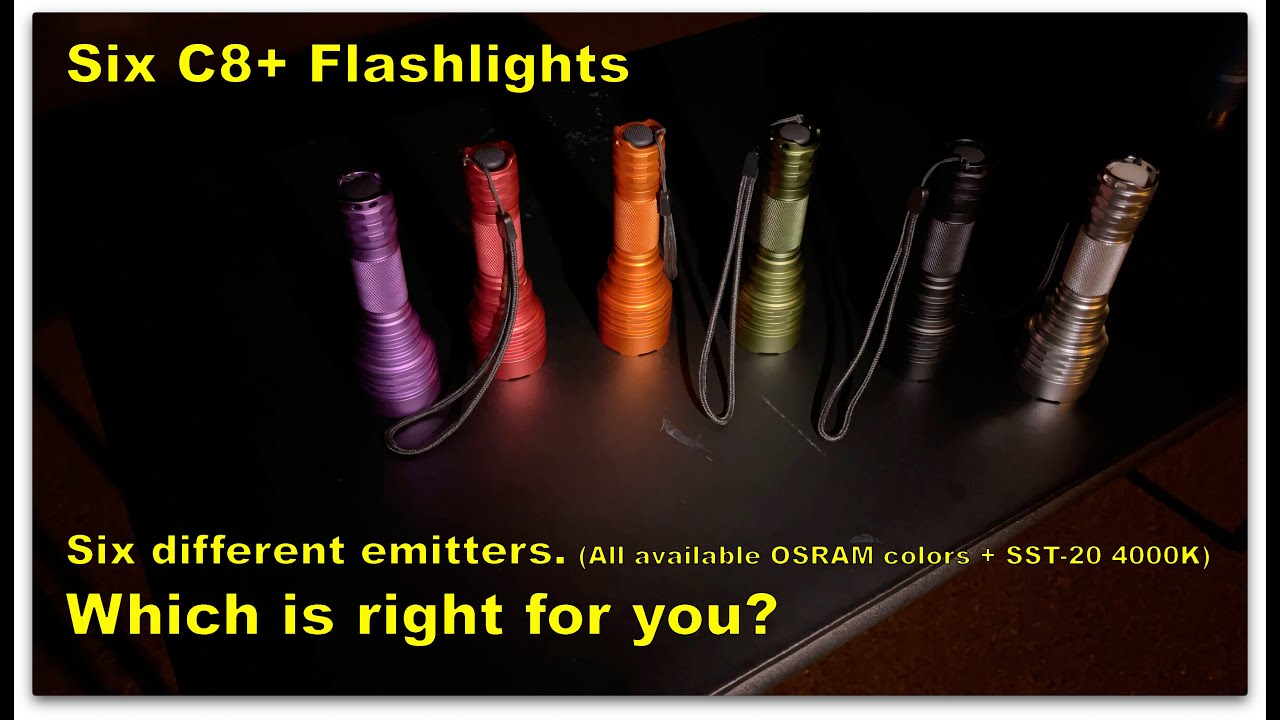 C8+ in all OSRAM colors (W1 in blue, red, amber, green, white)