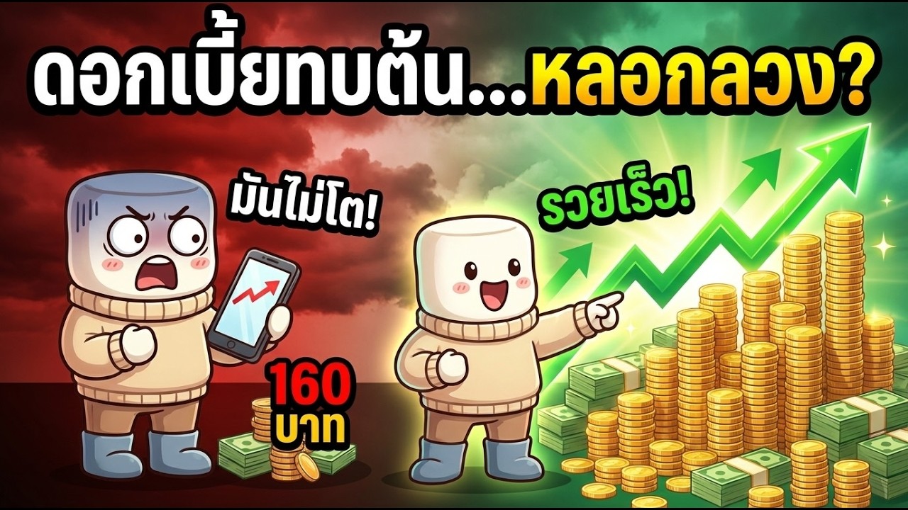 ลงทุนมาตั้งนานทำไมไม่รวย? เผยจุดอ่อนดอกเบี้ยทบต้น + วิธีแก้