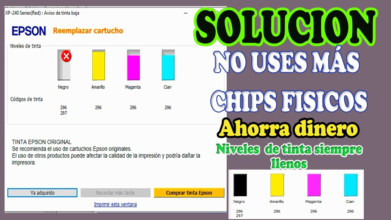 ↑Chip virtual Epson, solución al error 