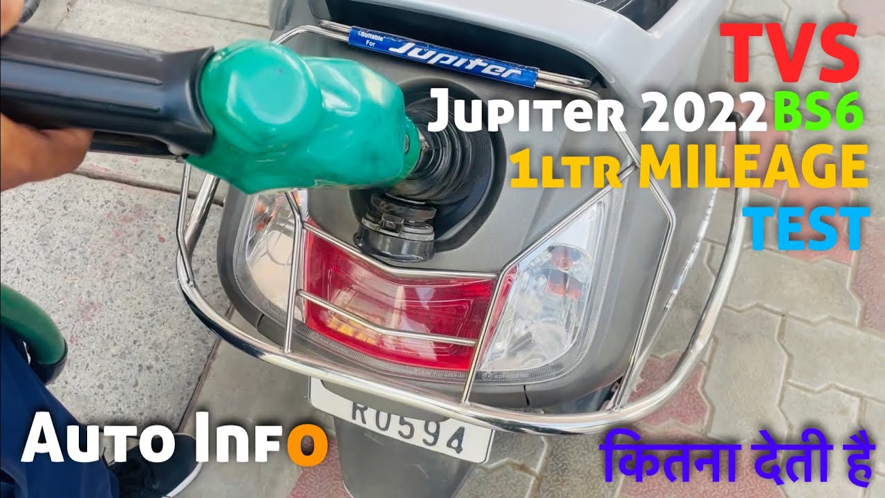 TVS Jupiter 2022 bs6 - 1 litre mileage test || tank full 2 tank full || Auto Info