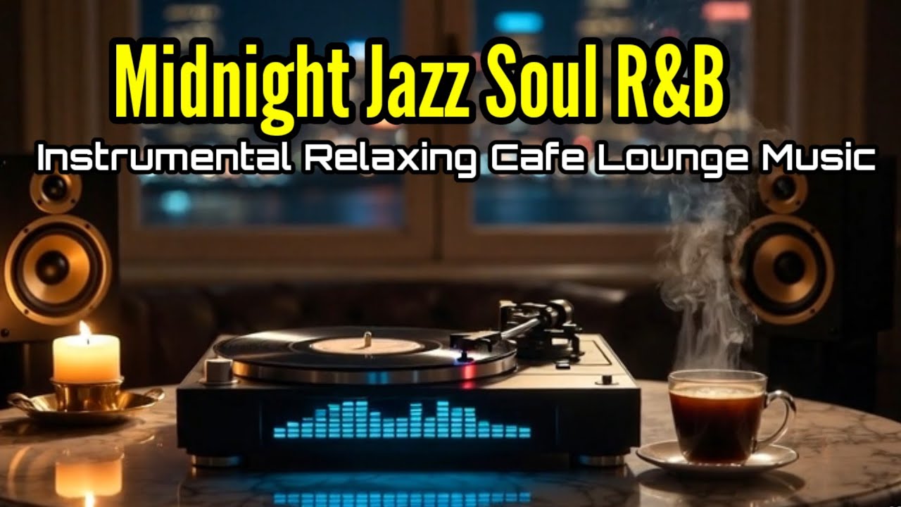 Midnight Jazz & R&B Instrumental 🌙 Relaxing Cafe Lounge Music
