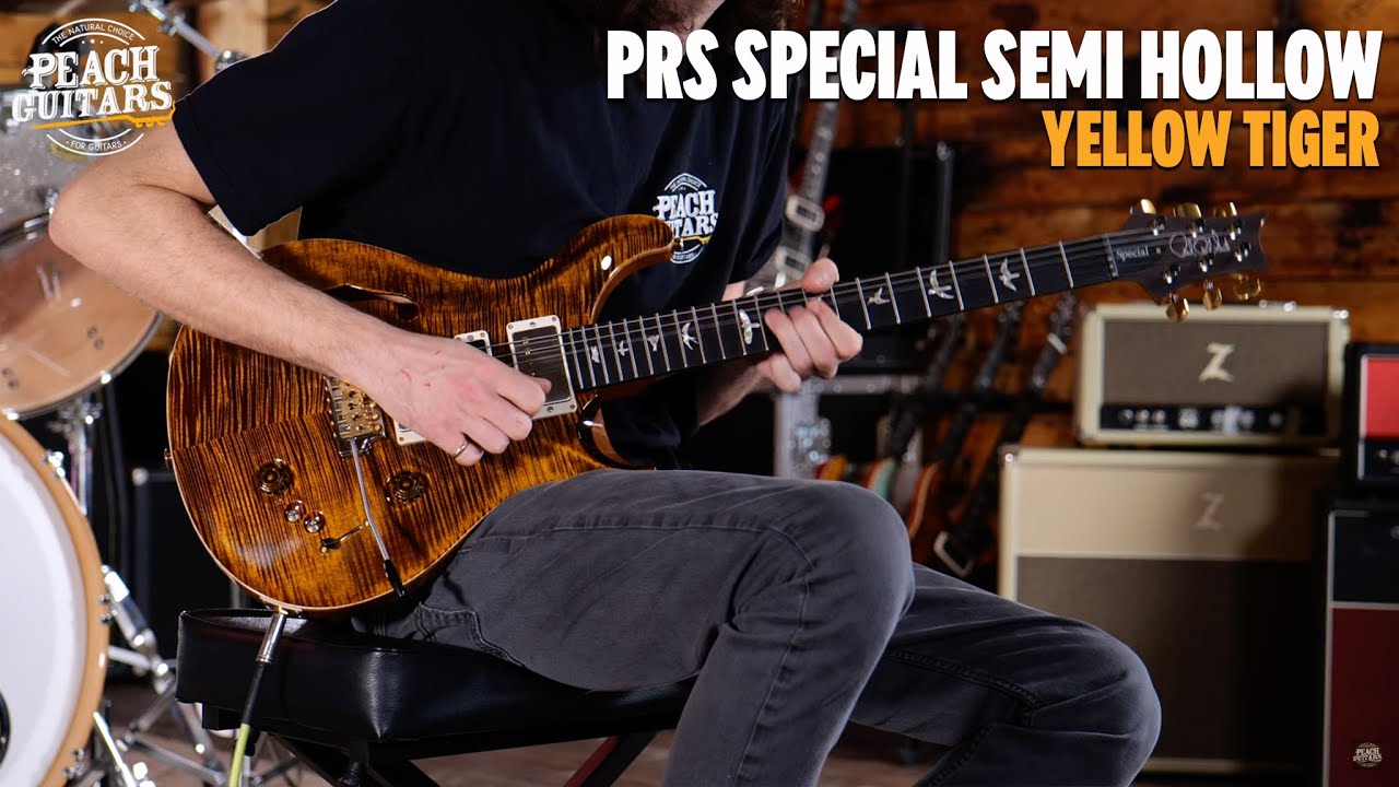 No Talking...Just Tones | PRS Special Semi Hollow Yellow Tiger 10 Top Pattern
