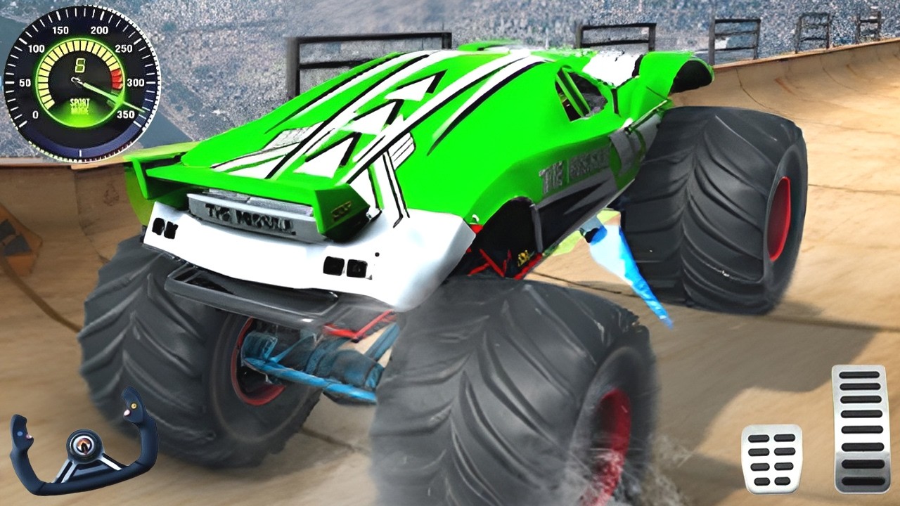 Monster Truck Stunt Racing - Extreme GT Car Mega Ramp Impossible Driver - Android GamePlay