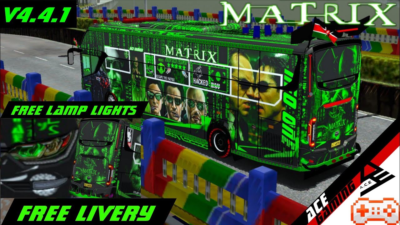 BUS SIMULATOR INDONESIA KENYAN GAMEPLAY 🥵🥵🥵(MATRIX livery/skin+ FREE LAMP LIGHTS V4.4.1)💯💯💯🖇️🖇️🖇️
