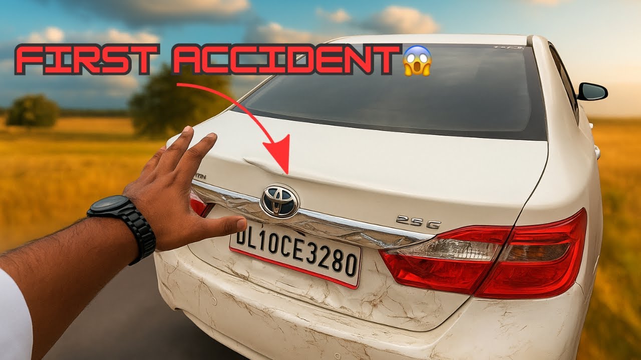OUR TOYOTA CAMRY GOT HIT BY A BUS 🚌😡- दिन ख़राब चल रहे हैं💔